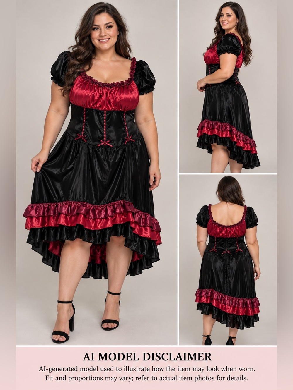 🎃 My Size Disguise Plus Size Tavern Wench Pirate Costume Dress XXL 22-24 🎃 - Picture 2 of 5